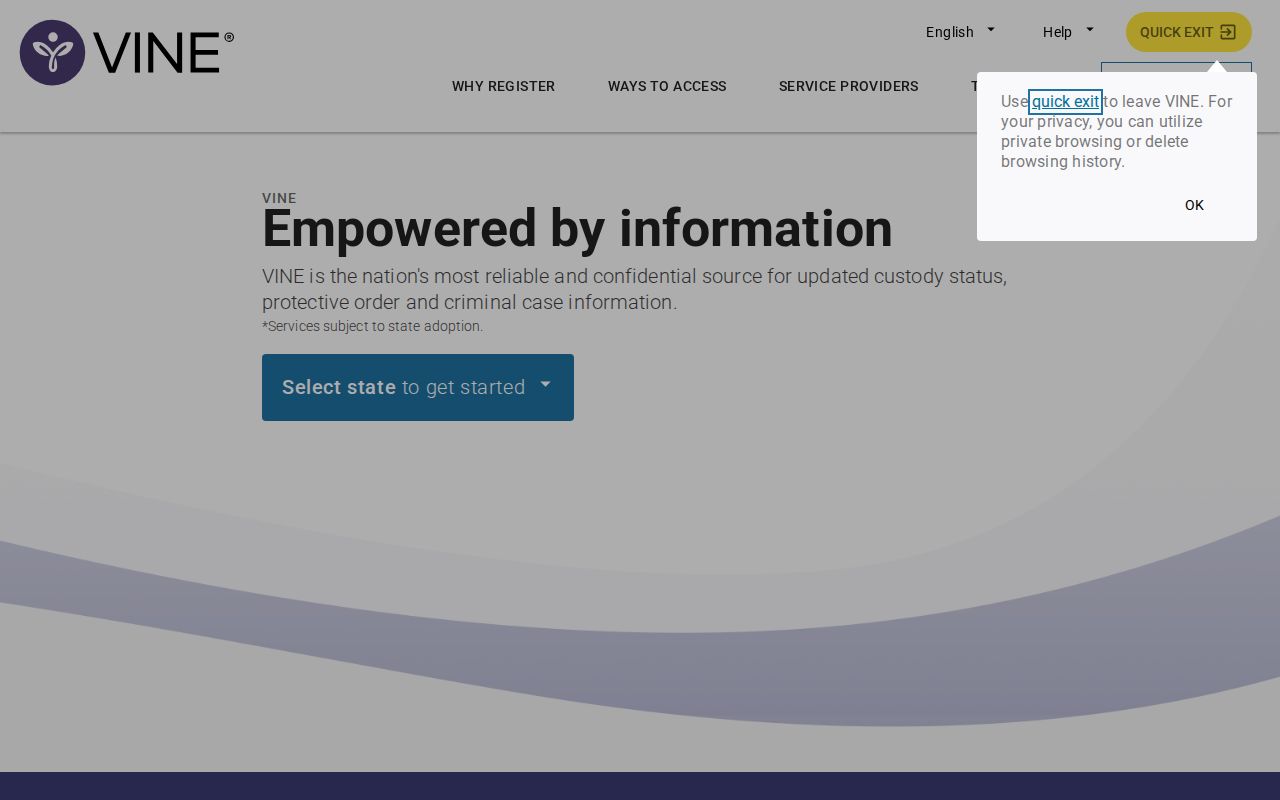 Wilson County VINE inmate check and release notification search
